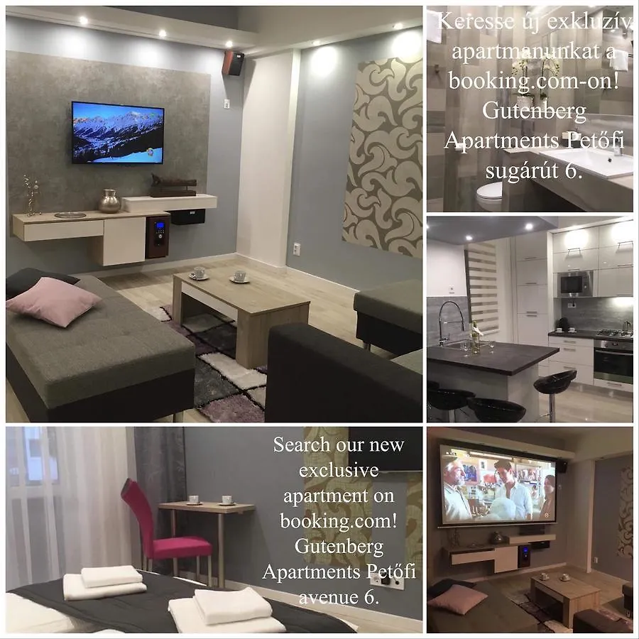 Gutenberg Apartments Szegedin 0*,